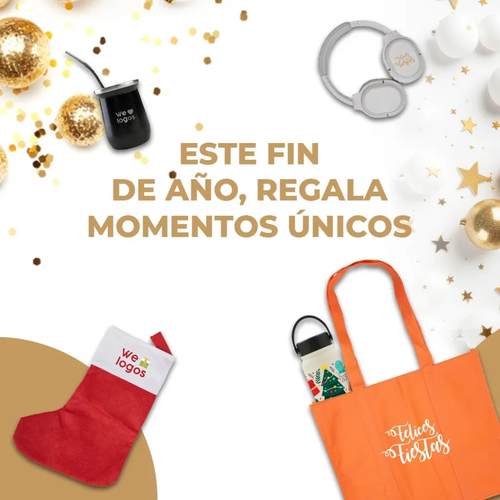 Regalos con tu logo de fin de año , ideales para empresas en Chile que desean agradecer a sus empleados y clientes y fortalecer lazos para el próximo año.