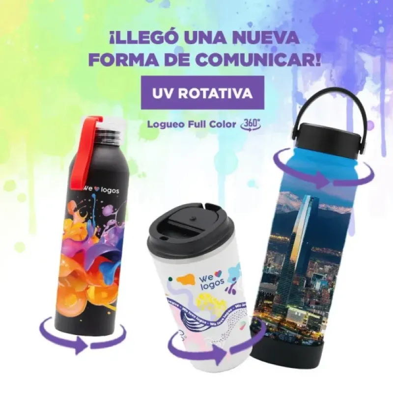 Regalos publicitarios en Chile: UV rotativa personalizada, ideal como regalo corporativo innovador y de alta calidad para empresas