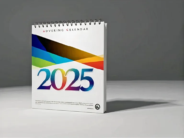 Calendario promocional con grabado de logo para empresas en Chile