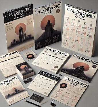 Calendario promocional con grabado de logo para empresas en Chile