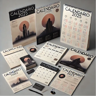 Calendario promocional con grabado de logo para empresas Chile