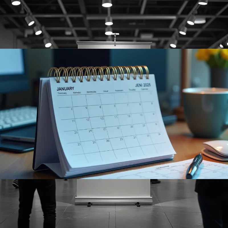 Calendario promocional con grabado de logo para empresas en Chile