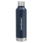 Botella térmica CHAMONIX — de acero inoxidable — personalizada con impresión de marca corporativa