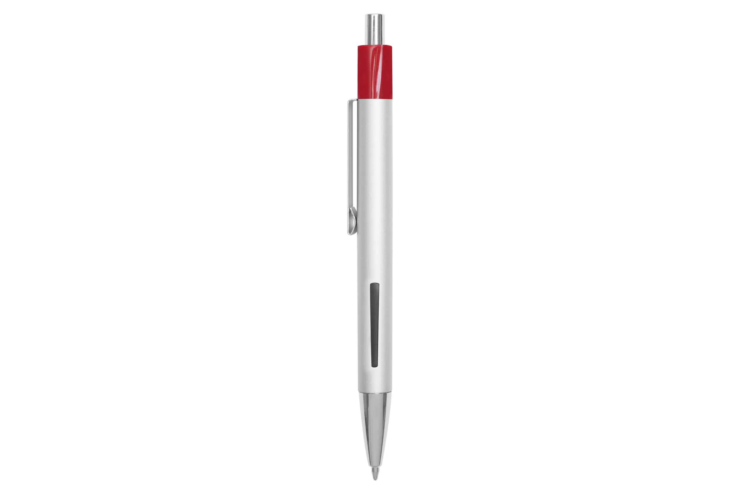 BOLÍGRAFO SILVER — vista lateral — para regalo empresarial con logo