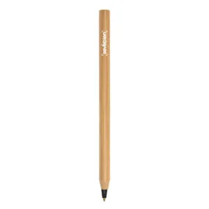 BOLIGRAFO DE BAMBÚ VERYWOOD — Bolígrafo de madera color de bambú — personalizado con impresión de marca corporativa