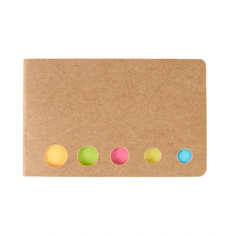 Set Memo Rainbow — vista superior — con logo para obsequio corporativo