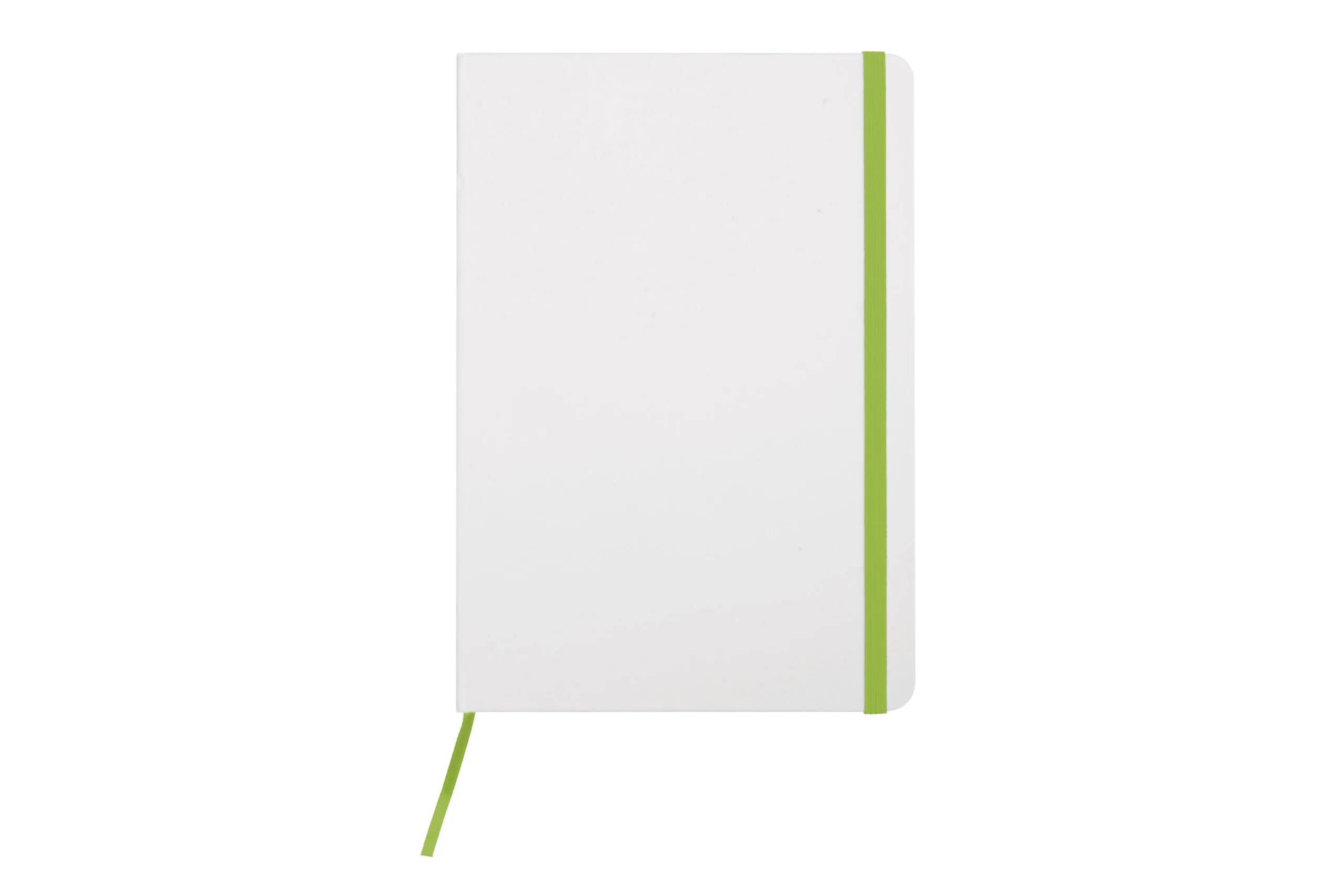 Libreta mediana “White” — vista trasera — publicitaria personalizada Chile