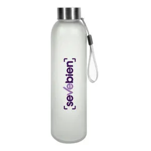 BOTELLA LAGUNA — de acero inoxidable — personalizada con impresión de marca corporativa