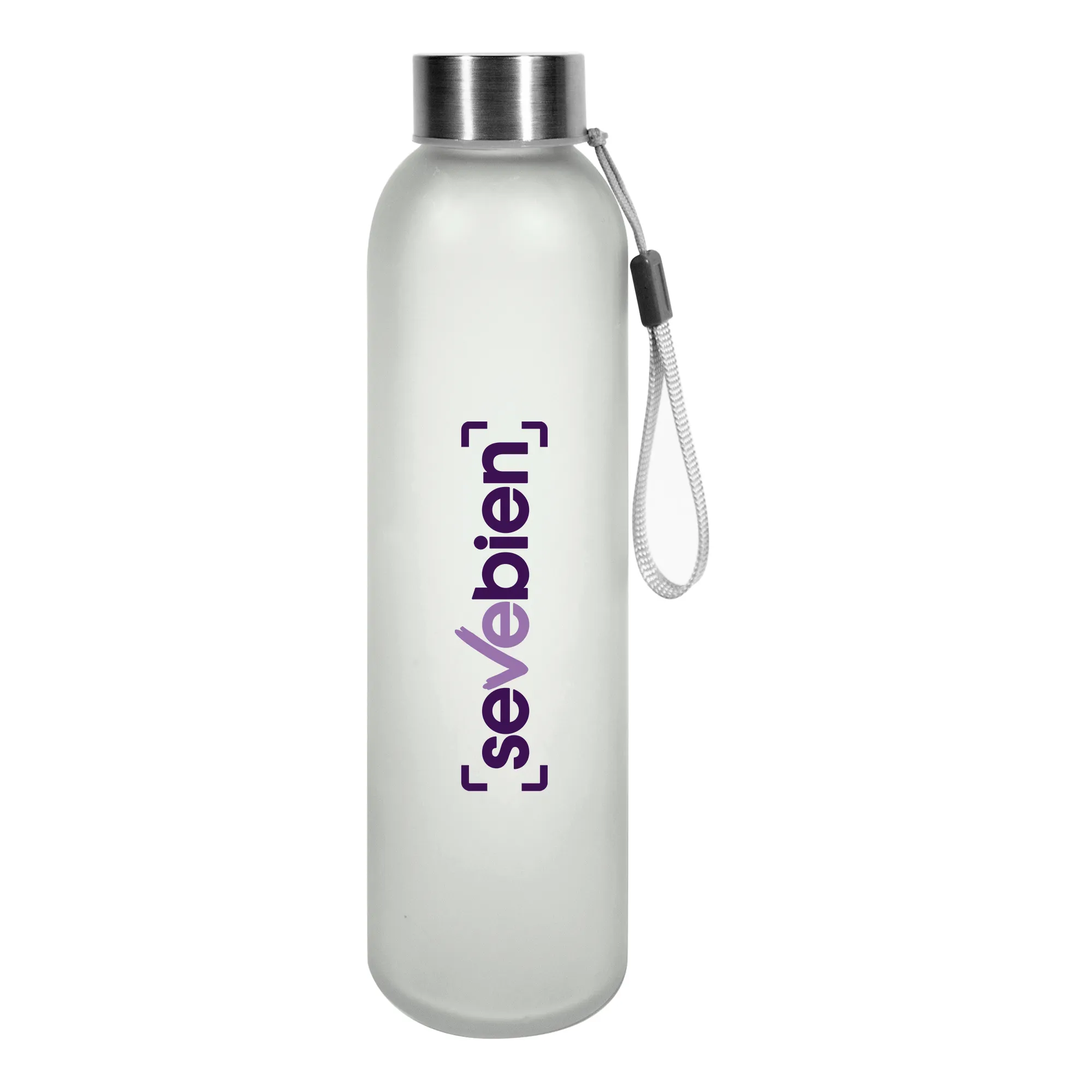 BOTELLA LAGUNA — de acero inoxidable — personalizada con impresión de marca corporativa