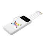Powerbank Multipuerto Michigan — Producto de plástico — personalizado con impresión de marca corporativa