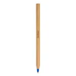 BOLIGRAFO DE BAMBÚ VERYWOOD TINTA AZUL — Bolígrafo de madera color de bambú — personalizado con impresión de marca corpora...