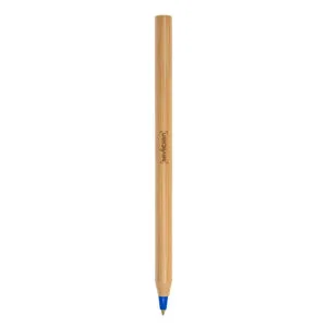 BOLIGRAFO DE BAMBÚ VERYWOOD TINTA AZUL — Bolígrafo de madera color de bambú — personalizado con impresión de marca corpora...