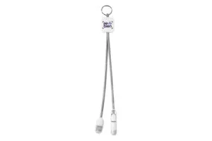 CABLE CARGADOR DE CELULARES CELLER — Dispositivo electrónico de plástico — personalizado con impresión de marca corporativa