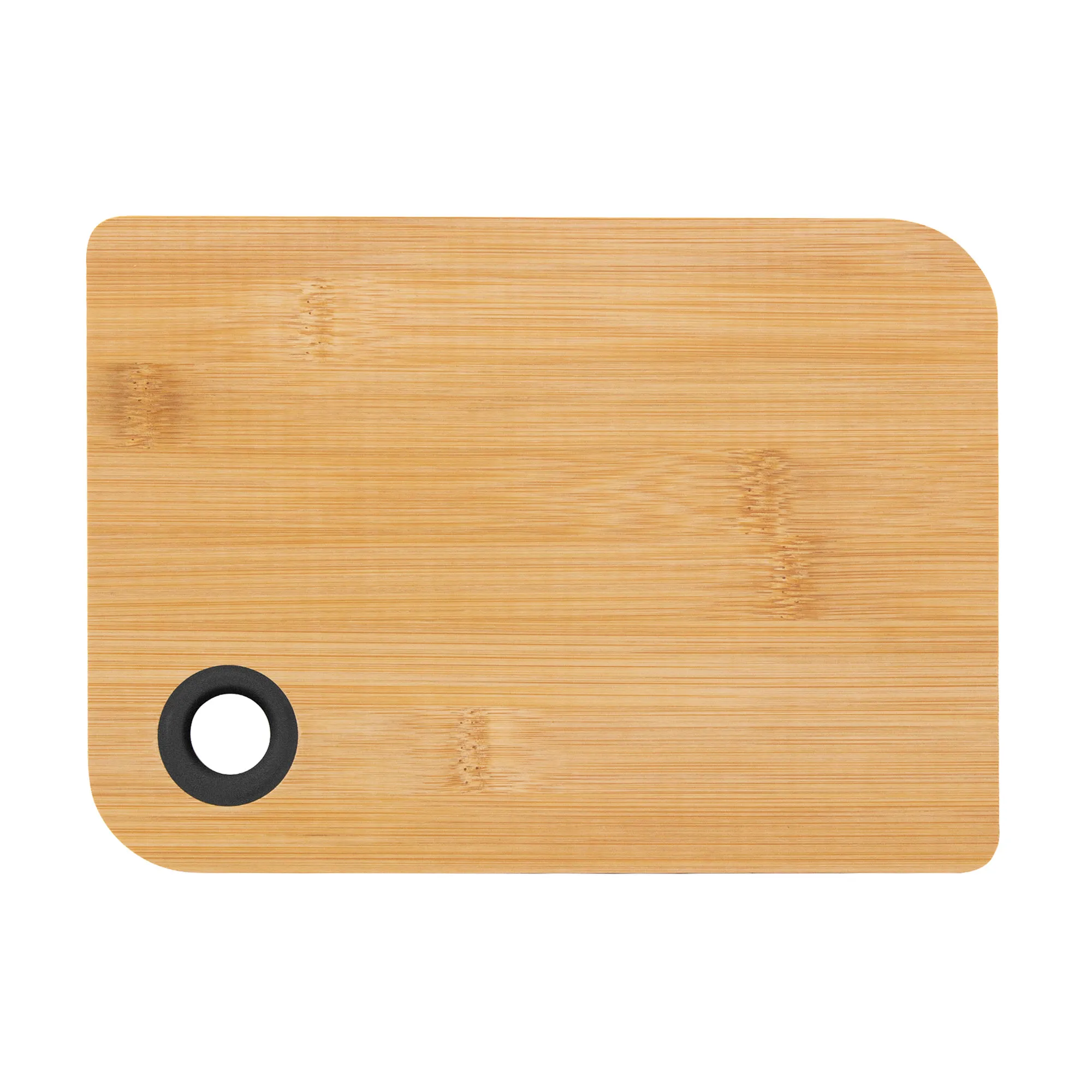 Tabla de corte GOUDA — vista lateral — para regalo empresarial con logo