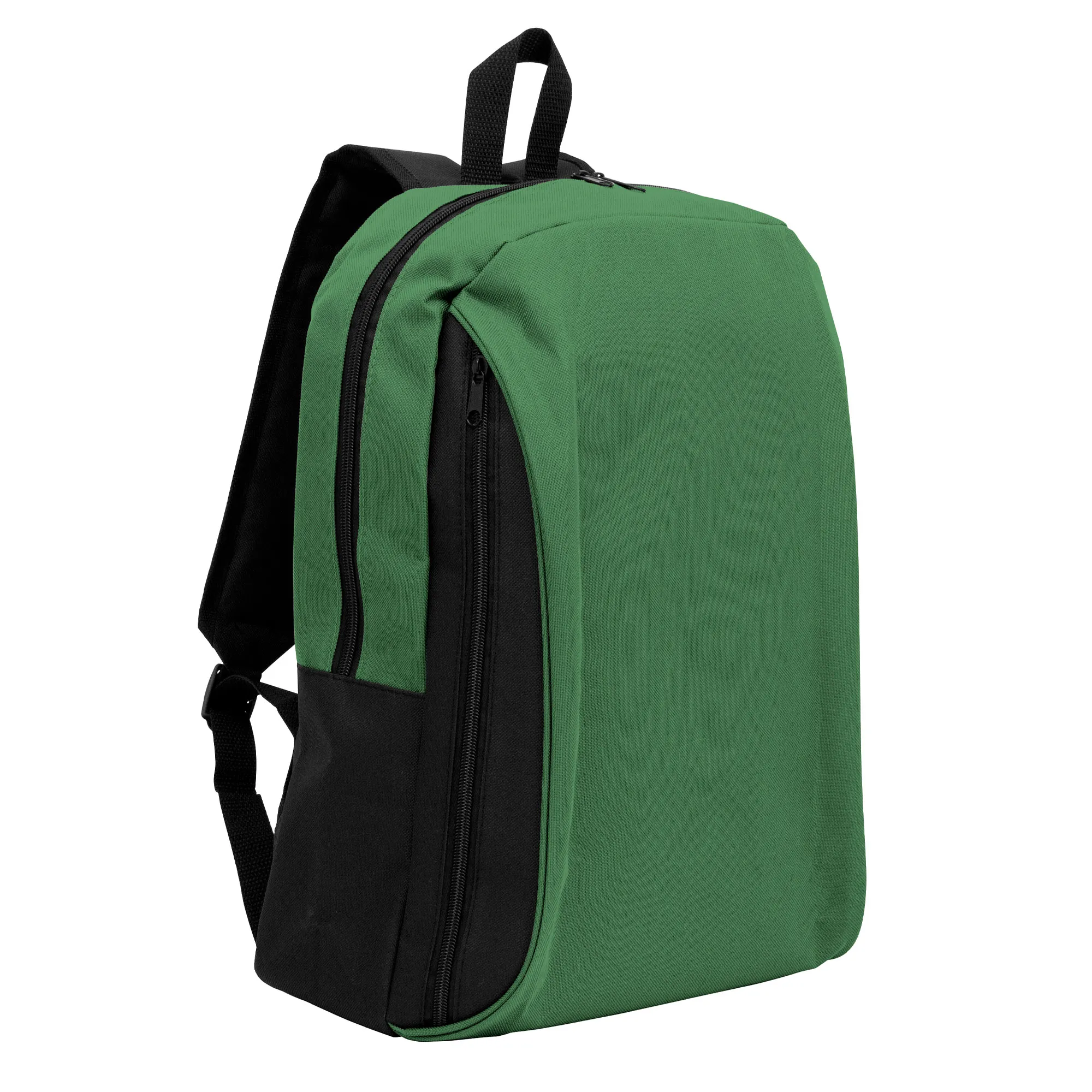 Mochila IRIS — en uso — impresa con marca empresarial