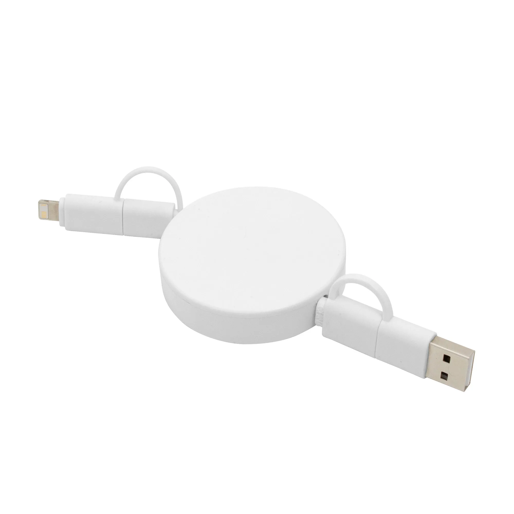 Cable retráctil de carga FASTER — vista detalle — para campaña empresarial con tu logo