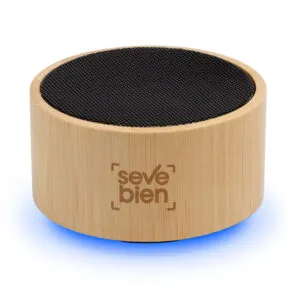 Parlante bluetooth CANNES — de plástico — personalizado con impresión de marca corporativa