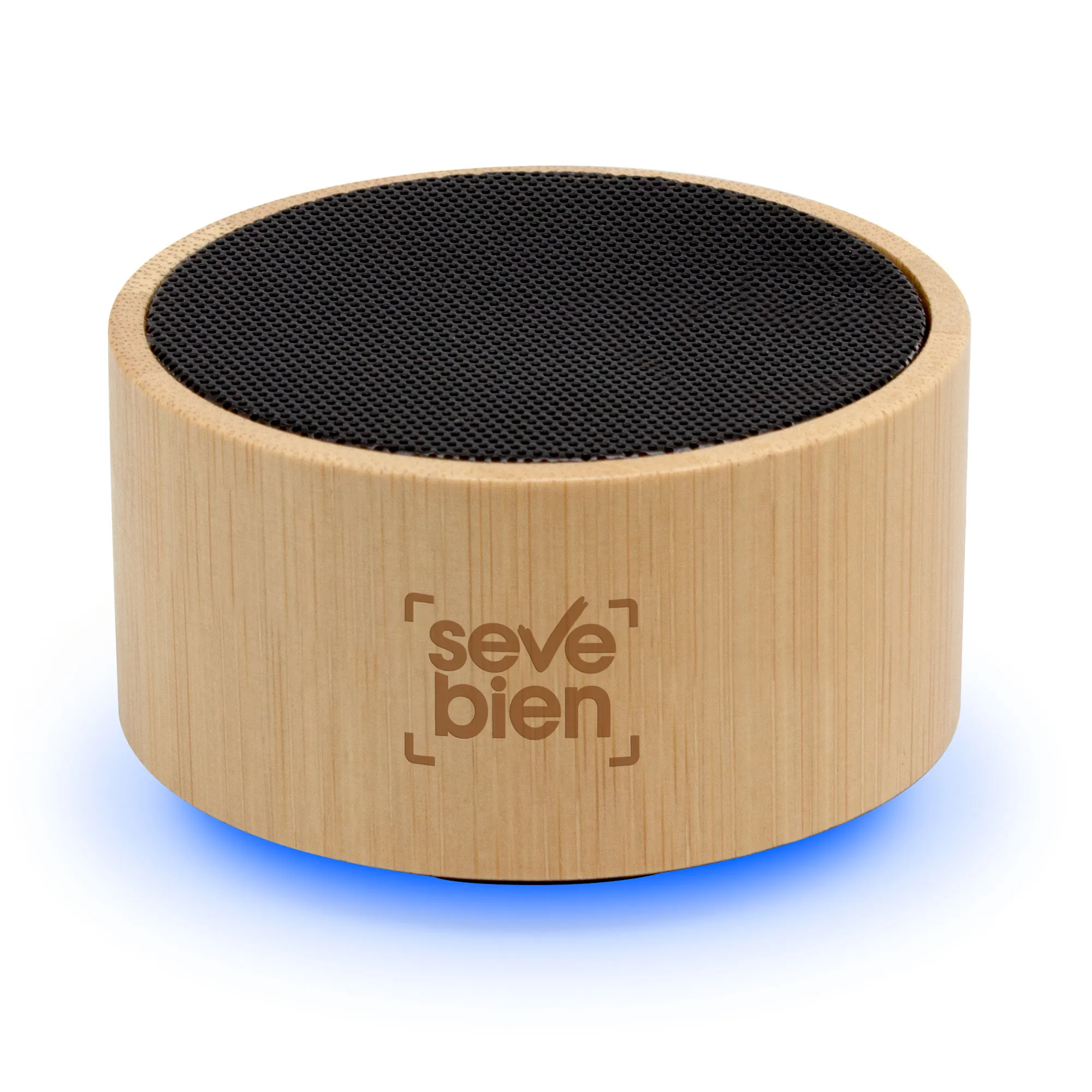 Parlante bluetooth CANNES — de plástico — personalizado con impresión de marca corporativa