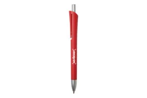 BOLÍGRAFO OTTO TINTA AZUL — de plástico color azul — personalizado con impresión de marca corporativa