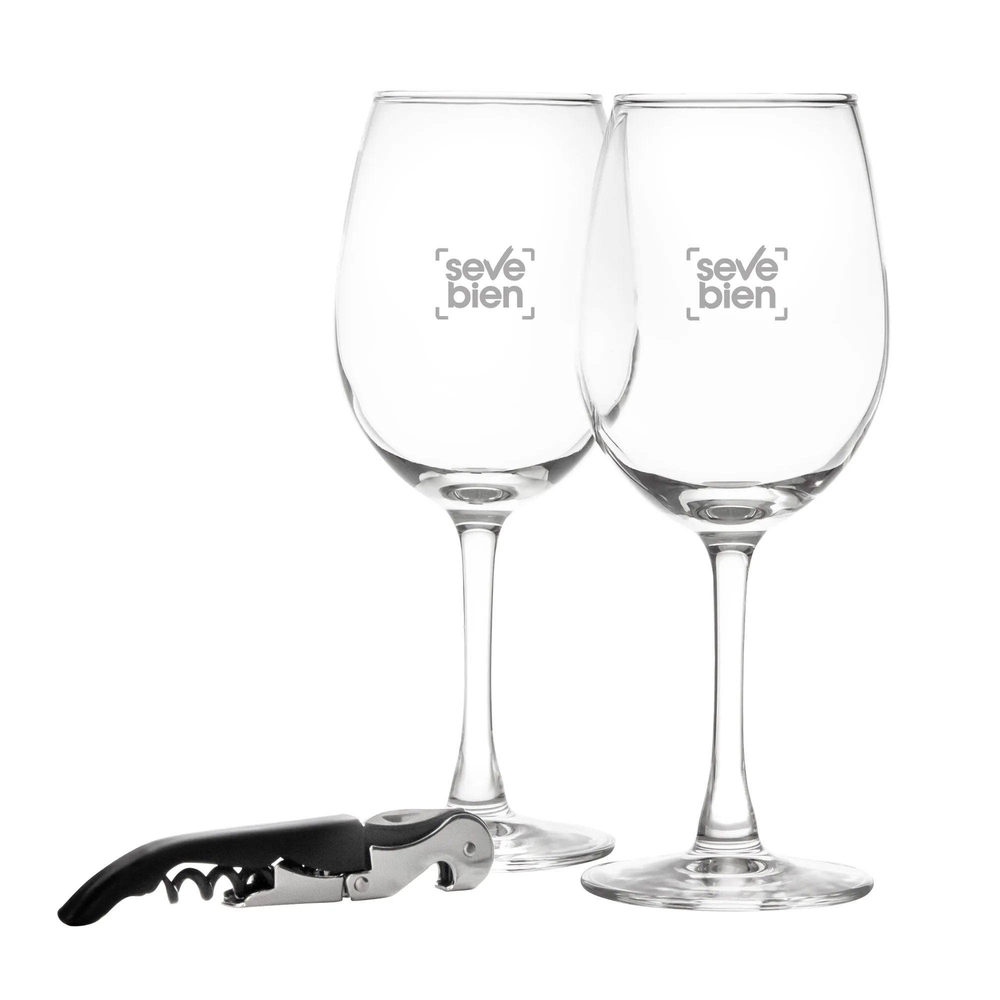 Set de vino BRINDIS — personalizado con impresión de marca corporativa