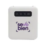 Powerbank multipuerto CONNECTICUT — Producto de plástico — personalizado con impresión de marca corporativa