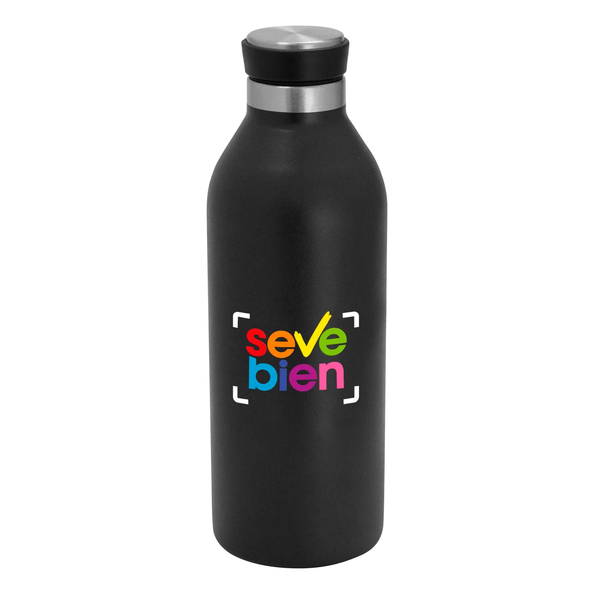 Botella térmica CHOKER — de acero inoxidable — personalizada con impresión de marca corporativa