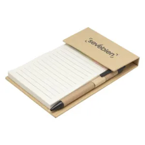 Libreta memo semanal NOTTINGAM — de papel — personalizada con impresión de marca corporativa