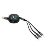 Cable retráctil de carga JACK — Producto de plástico — personalizado con impresión de marca corporativa