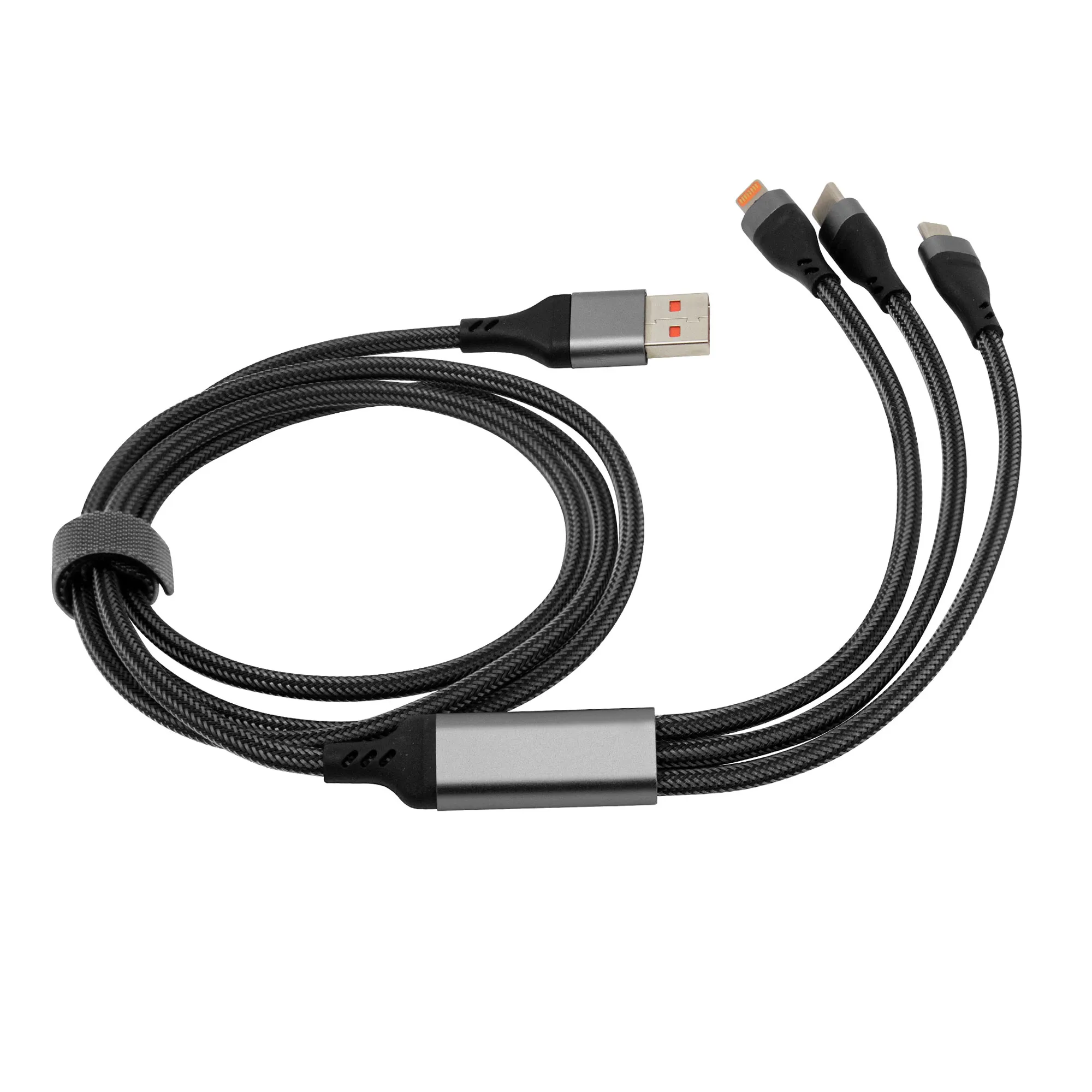 cable de carga rápida SPIDY — vista lateral — para regalo empresarial con logo