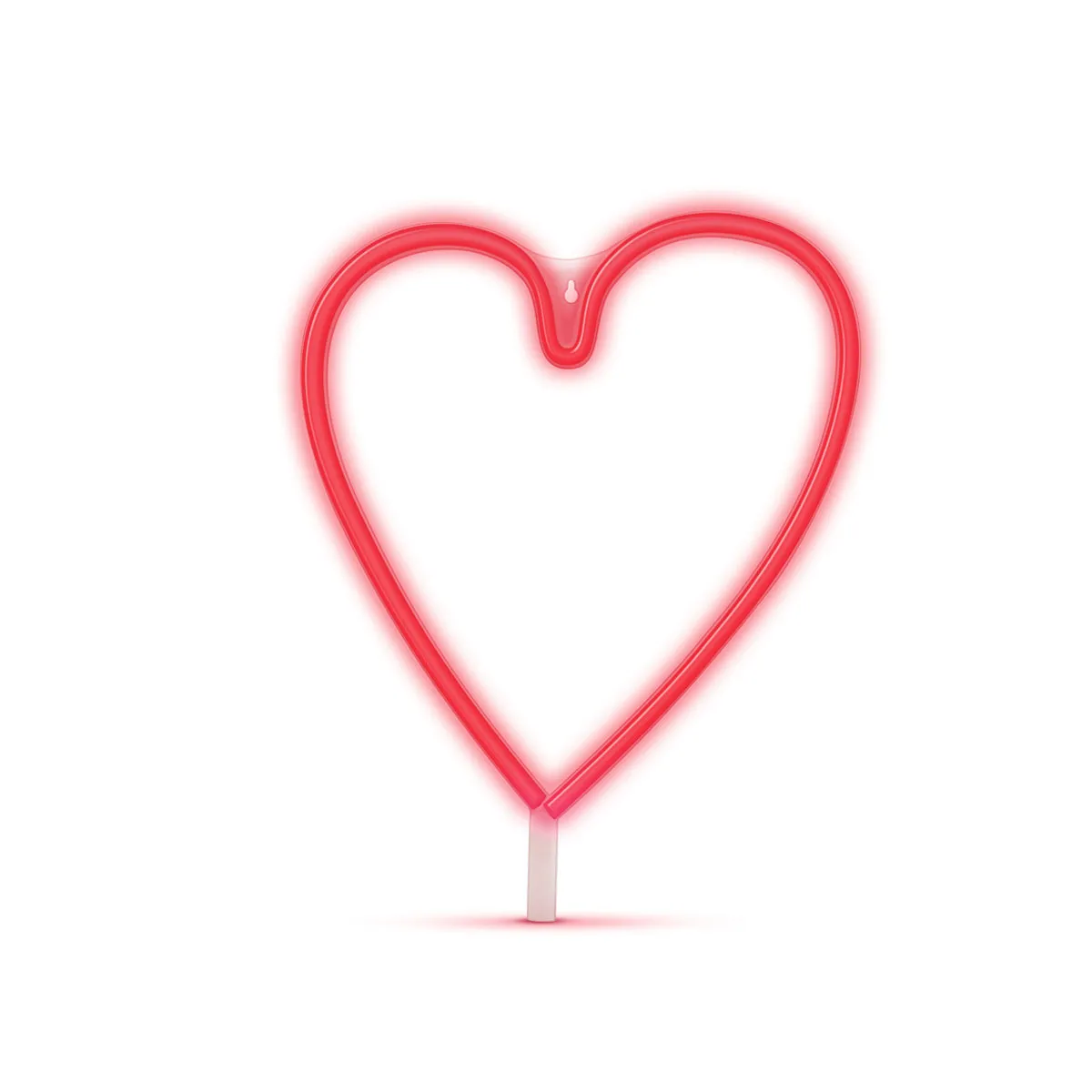 LUZ NEÓN CORAZÓN — vista trasera — publicitario personalizado Chile
