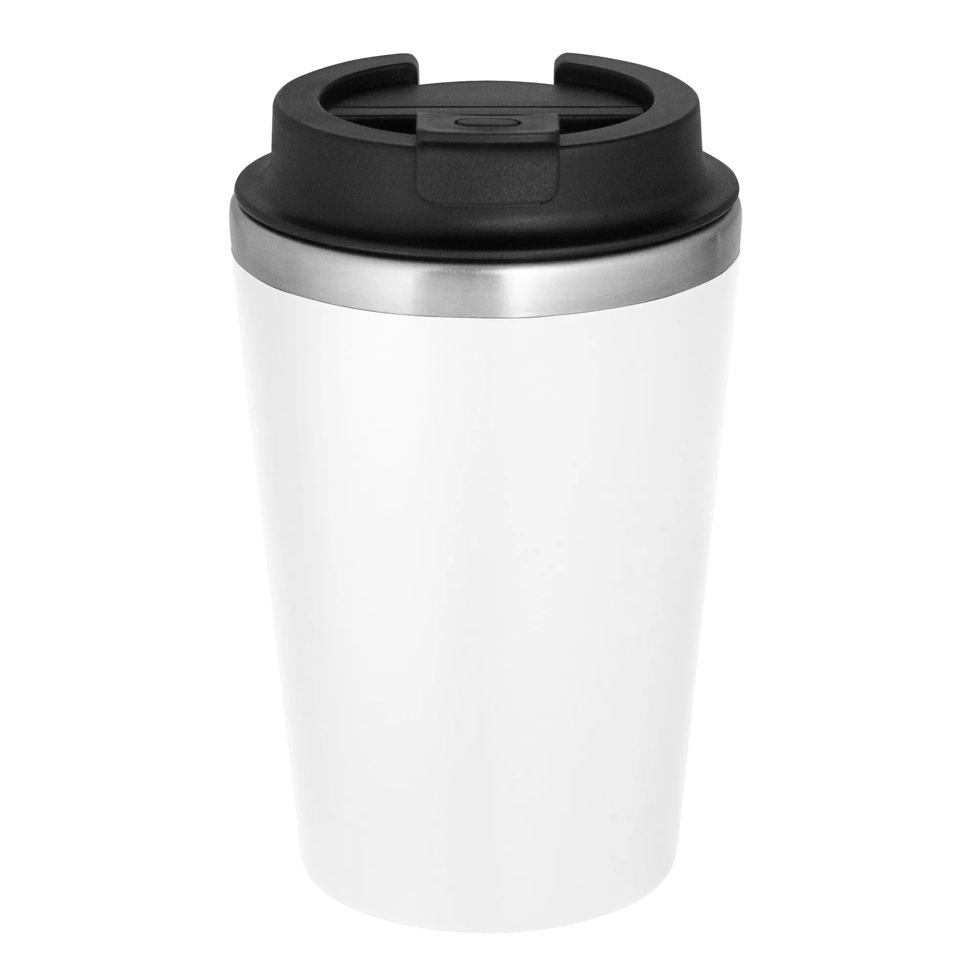 Mug CAMPER — en uso — impresa con marca empresarial