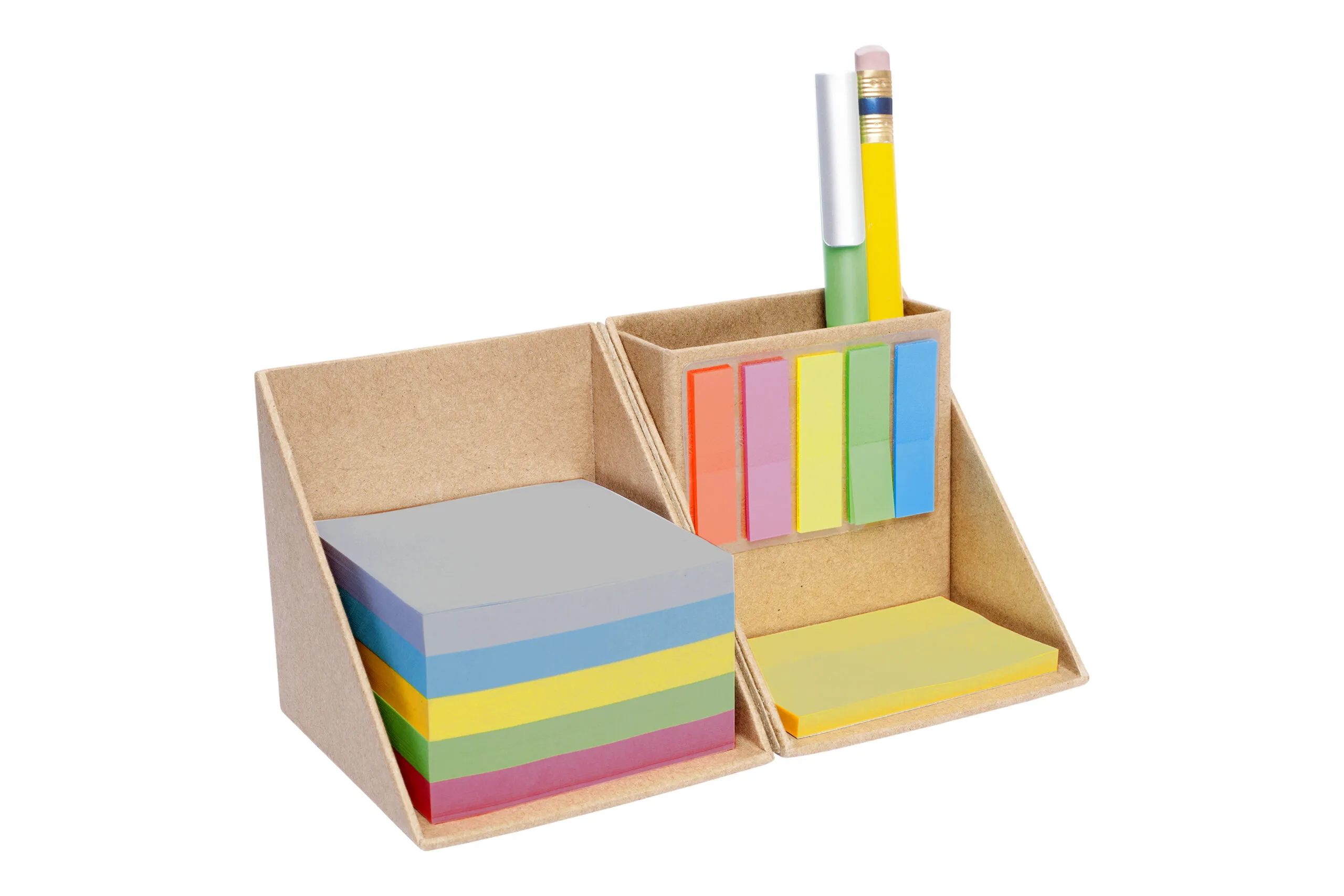 SET DE ESCRITORIO SQUARE — vista lateral — para regalo empresarial con logo