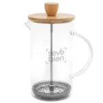 Cafetera Prensa Francesa BAMBCOFFEE — Producto de plástico — personalizado con impresión de marca corporativa