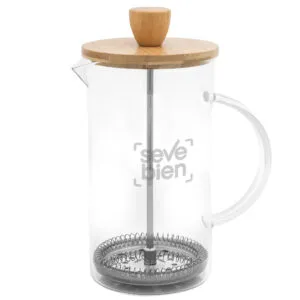 Cafetera Prensa Francesa BAMBCOFFEE — Producto de plástico — personalizado con impresión de marca corporativa