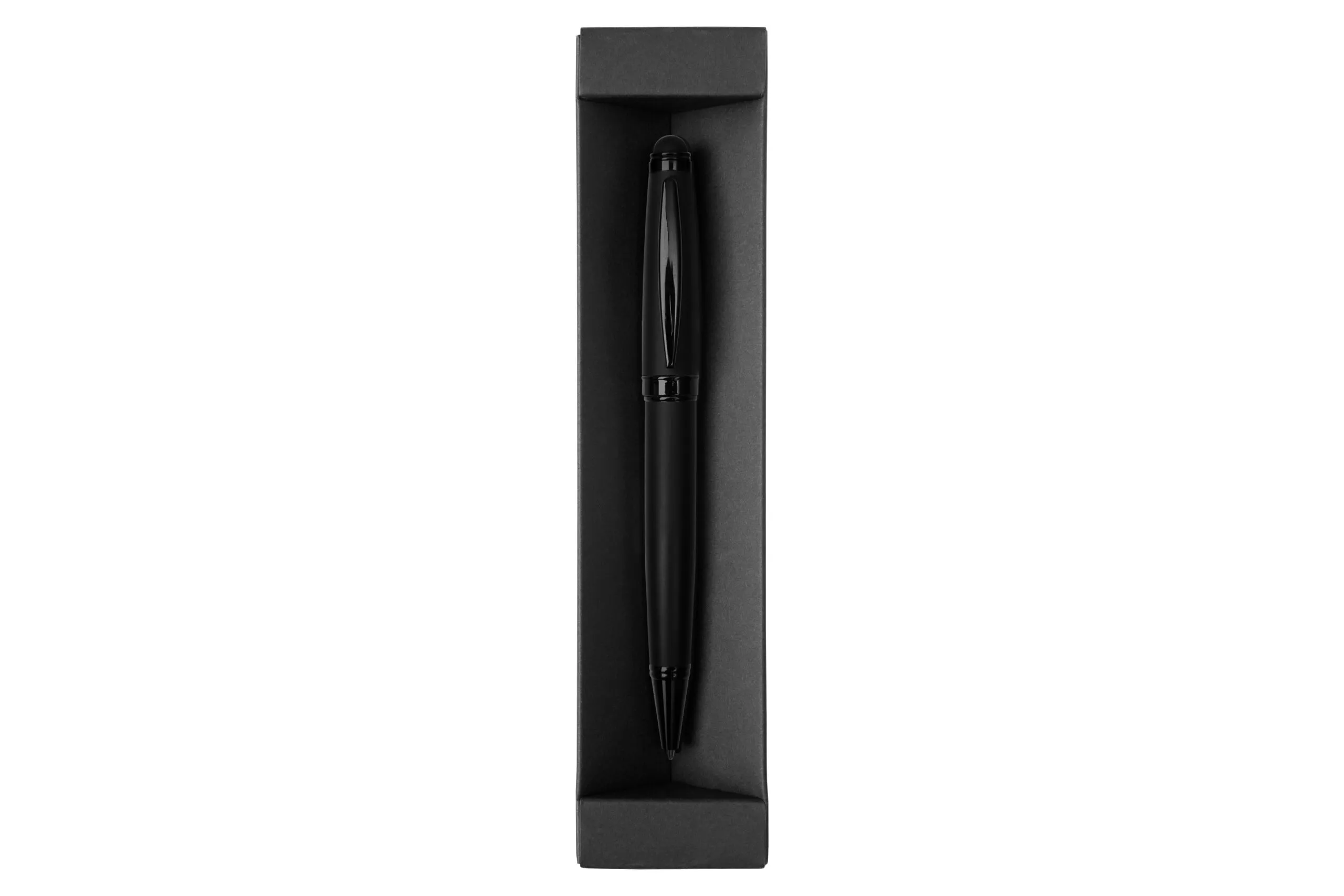 BOLÍGRAFO TOUCH MISISIPI TINTA AZUL — vista lateral — para regalo empresarial con logo