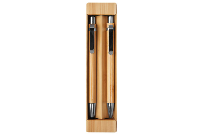 Set De Boligrafo Y LÁpiz MecÁnico De BambÚ "nagano Duo"