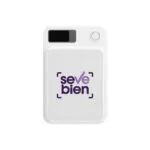 Powerbank Magnet — Producto de plástico — personalizado con impresión de marca corporativa