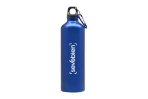 Botella Rex — de acero inoxidable — personalizada con impresión de marca corporativa