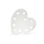 SÍMBOLO LUMINOSO MY TYPE CORAZÓN — Producto de plástico — personalizado con impresión de marca corporativa