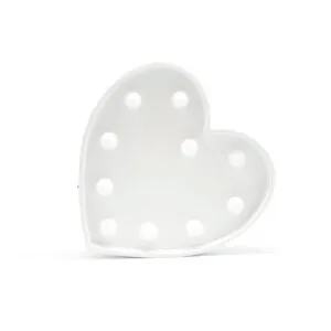 SÍMBOLO LUMINOSO MY TYPE CORAZÓN — Producto de plástico — personalizado con impresión de marca corporativa