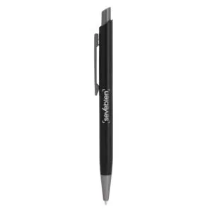 Bolígrafo HOWARD Tinta azul — de plástico color azul — personalizado con impresión de marca corporativa