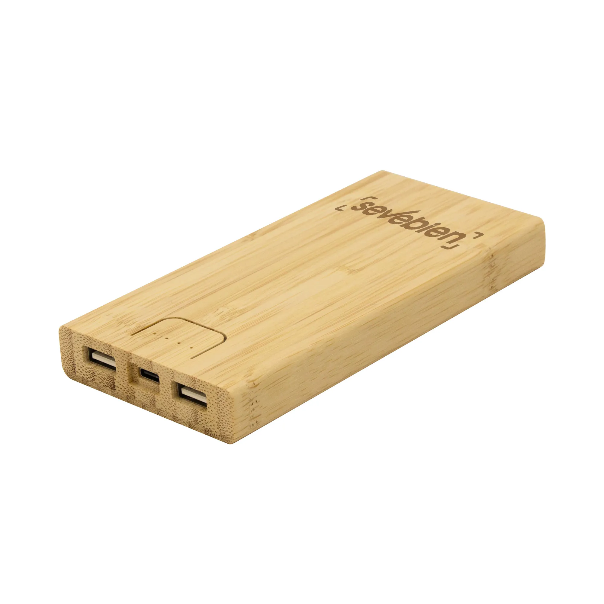 Power Bank BAMBPOWER 2 — de plástico — personalizado con impresión de marca corporativa