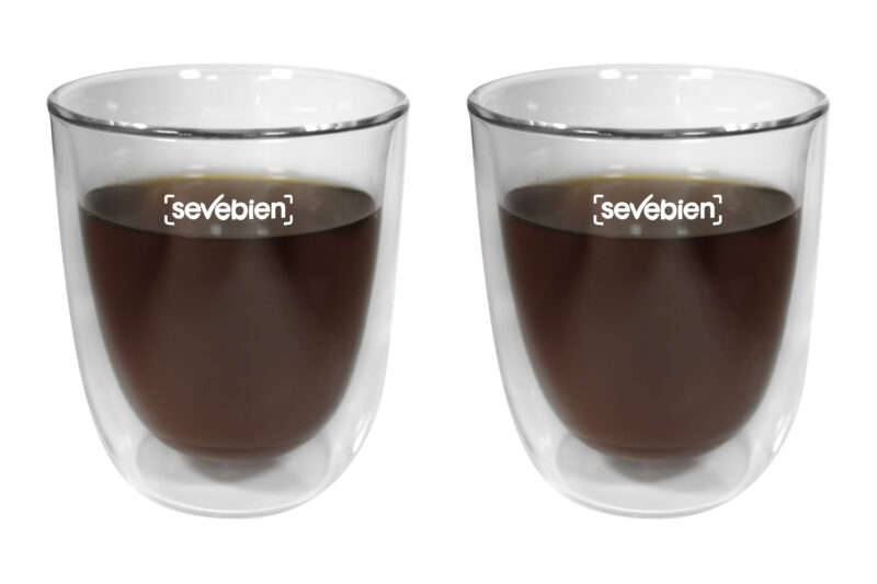 Set De Vasos De Vidrio “double”