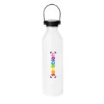 Botella SILLY — de acero inoxidable — personalizada con impresión de marca corporativa