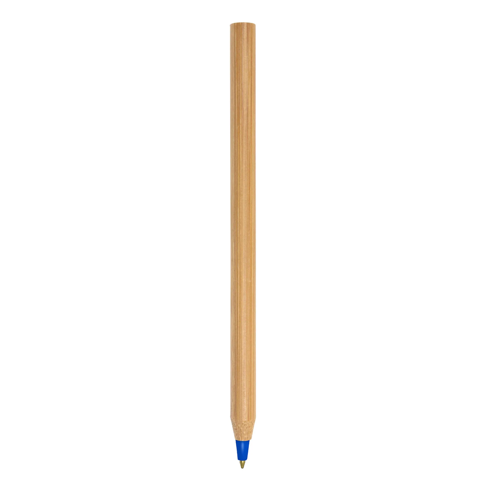 BOLIGRAFO DE BAMBÚ VERYWOOD TINTA AZUL — vista lateral — para regalo empresarial con logo