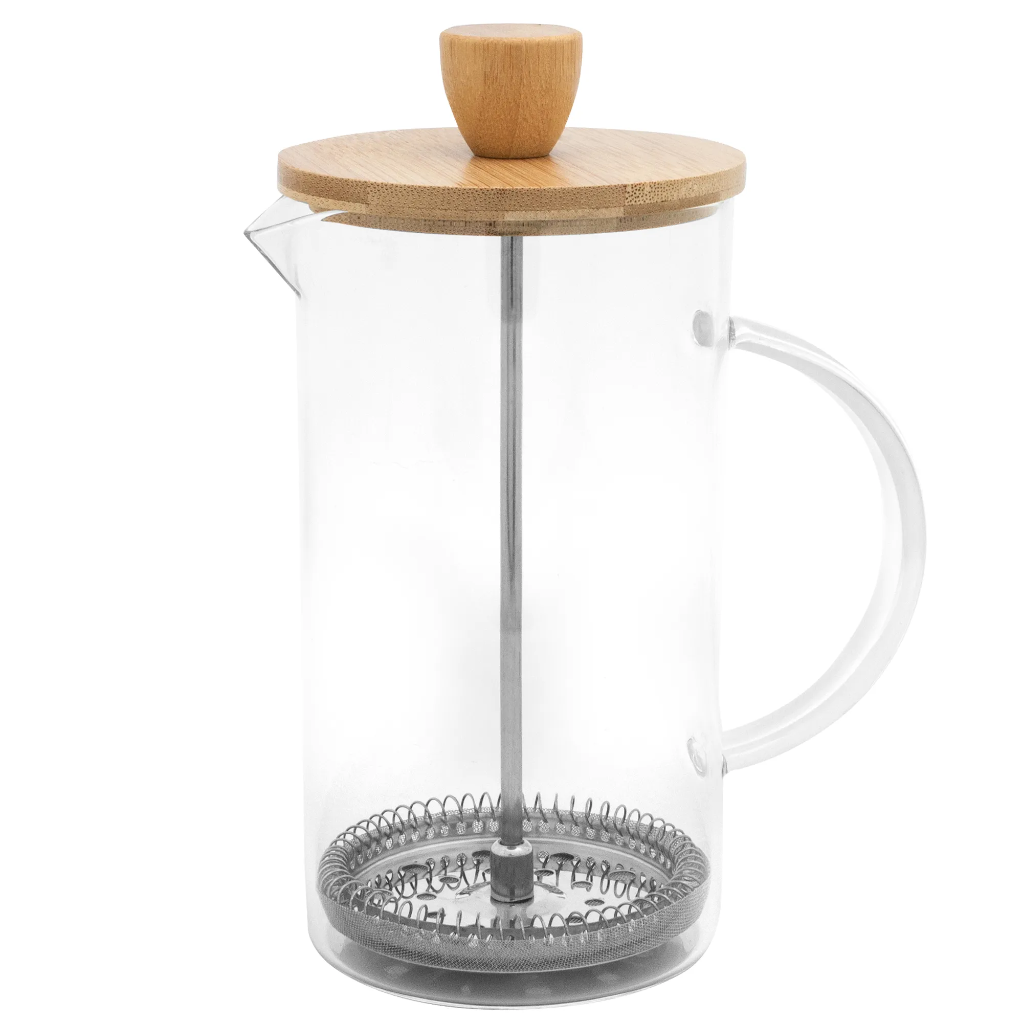 Cafetera Prensa Francesa BAMBCOFFEE — vista lateral — para regalo empresarial con logo