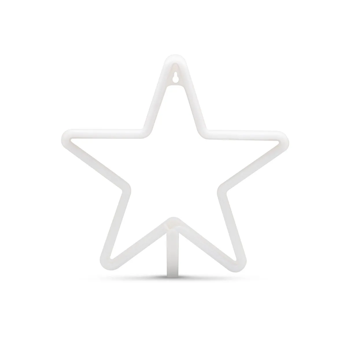 LUZ NEÓN ESTRELLA — vista lateral — para regalo empresarial con logo