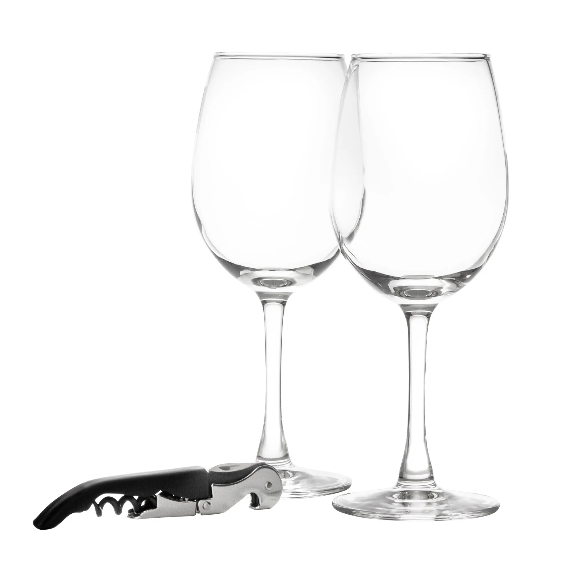 Set de vino BRINDIS — vista lateral — para regalo empresarial con logo