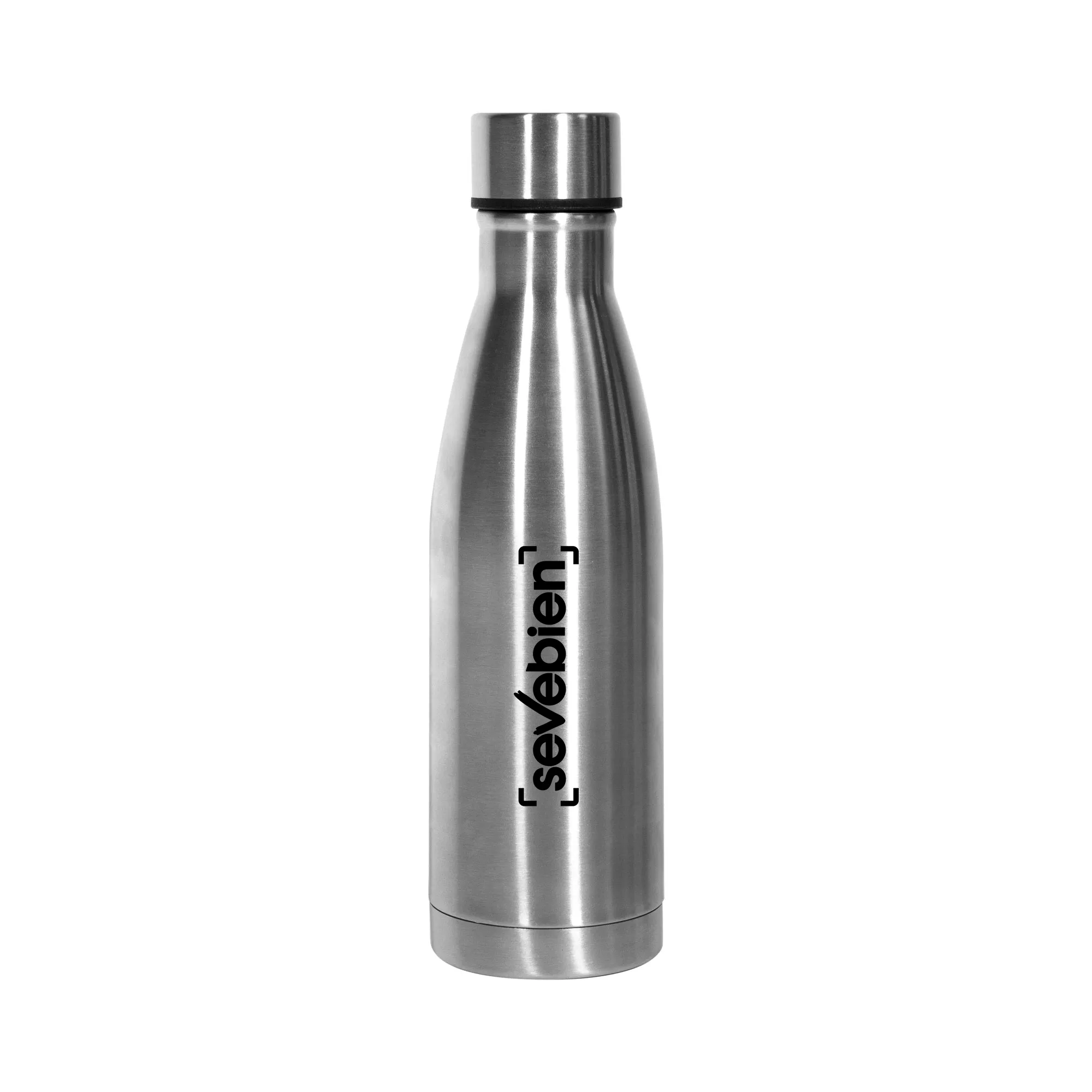 BOTELLA TÉRMICA ISLA — de acero inoxidable — personalizada con impresión de marca corporativa