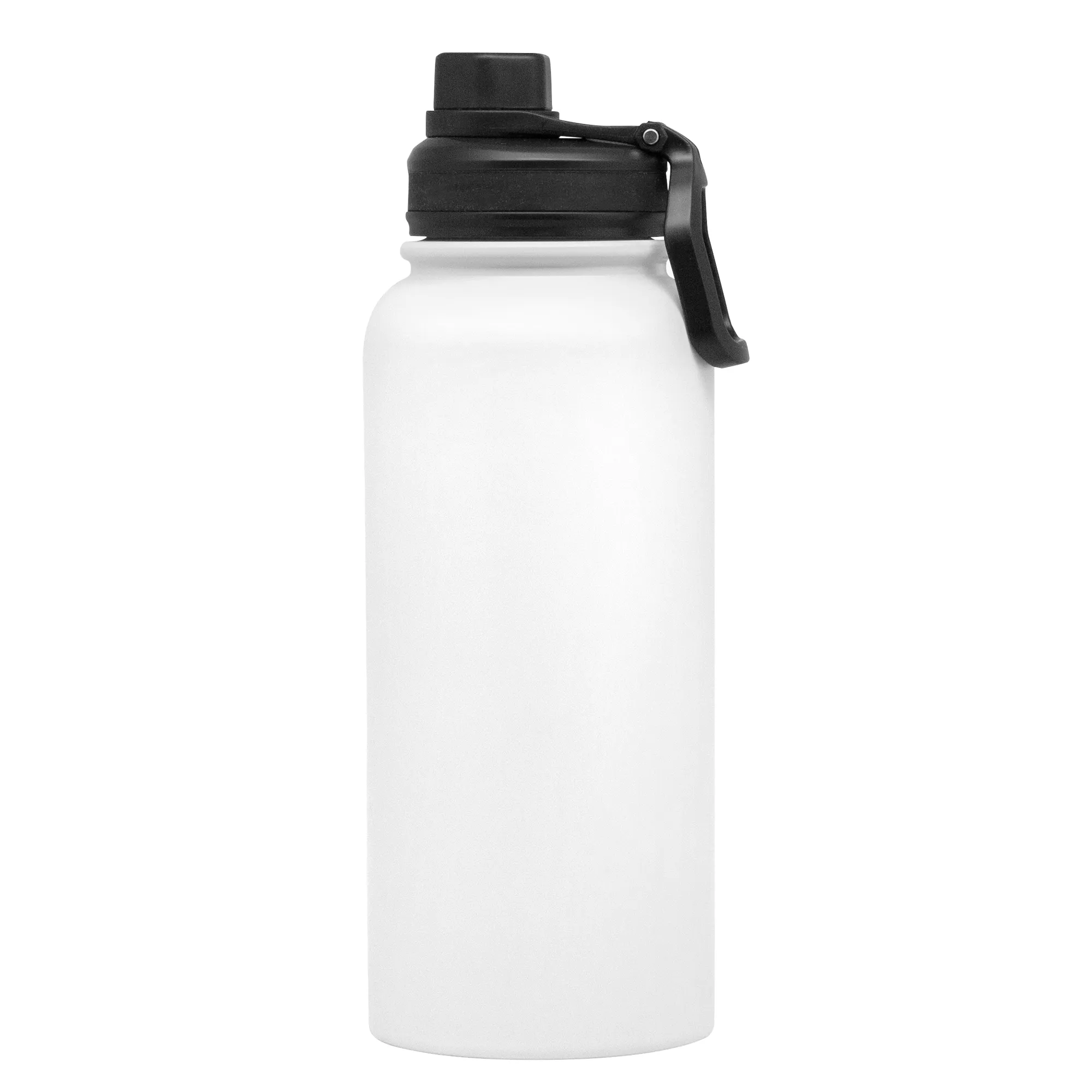 Botella térmica LITER — vista superior — con logo para obsequio corporativo
